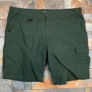 MidwayUSA dark green 50” Cargo Shorts.